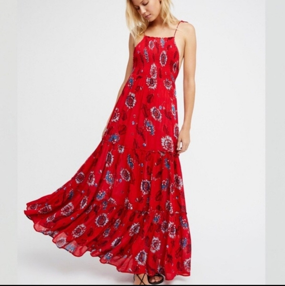 SOLDFree People Garden Party Maxi Dress Sz XS - Picture 9 of 10